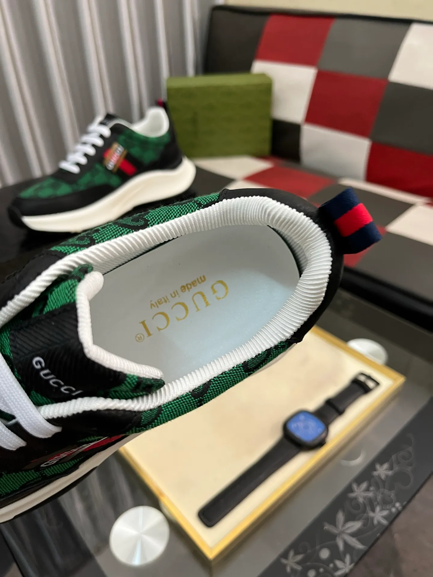 Men's Men's Shoes 💰458 ⌚️⌚️[GUCCI] Gucci men's casual shoes are absolutely popular 🔥The ultimate matching item for trendy men! The charm of super texture is irresistible, the main recommendation, the flower leather color is bright! The upper is made of high-quality brand printed fabric with cowhide, breathable leather lining and wear-resistant rubber sole, noble and elegant! Extremely comfortable🎁🎁You can be as handsome as you want💪 38-445⃣️colors available